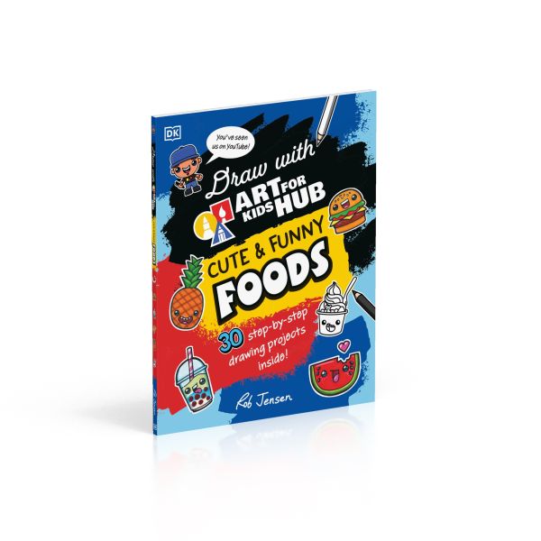 DK Draw with Art for Kids Hub Cute and Funny Foods(畫出有趣的食物：Art for Kids Hub 教你玩繪畫) 