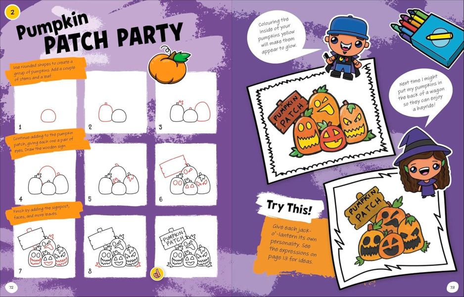 DK Draw with Art for Kids Hub Halloween(畫出萬聖節：Art for Kids Hub 教你玩繪畫) 