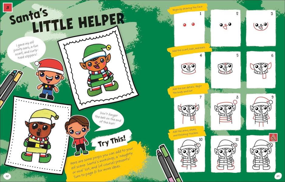 DK Draw with Art for Kids Hub Christmas(畫出聖誕節：Art for Kids Hub 教你玩繪畫) 