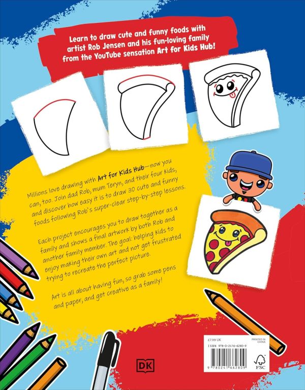 DK Draw with Art for Kids Hub Cute and Funny Foods(畫出有趣的食物：Art for Kids Hub 教你玩繪畫) 
