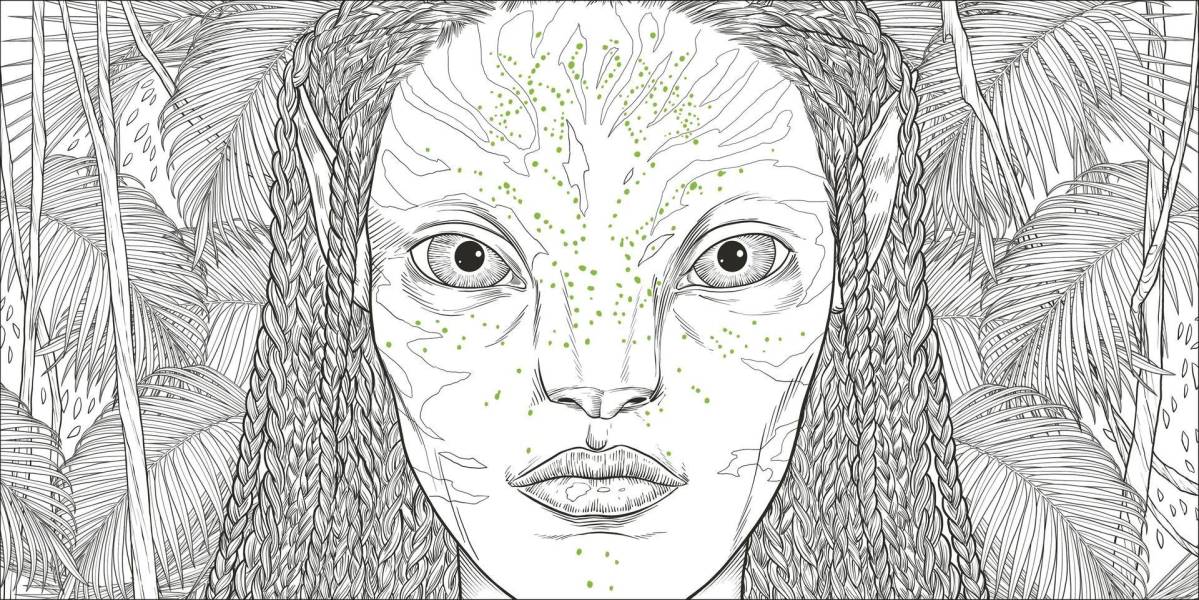 DK Avatar Bioluminescent Colouring Book(阿凡達夜光著色書) 