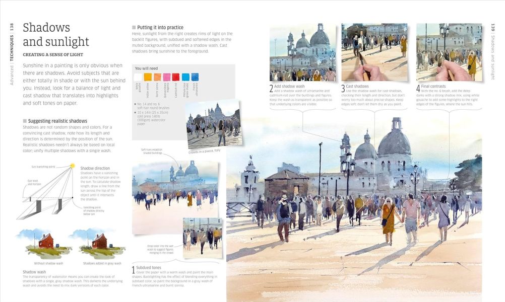 DK Artist's Watercolour Techniques(藝術家的水彩畫技巧) 