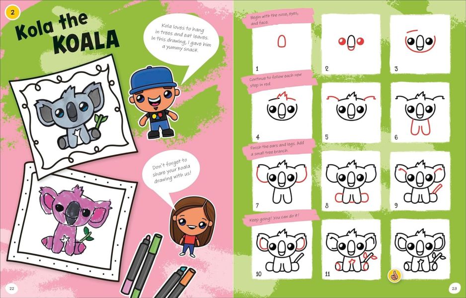 DK Draw with Art for Kids Hub Animals(畫出可愛動物：Art for Kids Hub 教你玩繪畫) 