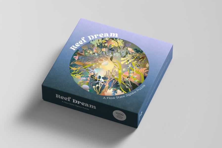 Reef Dream: A Flow State Circular Jigsaw Puzzle(珊瑚礁之夢：流動圓形拼圖) 