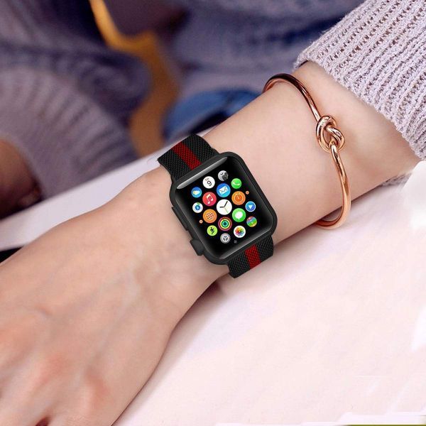 Stainless Steel Mesh Wristband Loop Magnet Band Apple Watch’';ｄｓｇｆｓｄｆ’’’’’１２３／４５６'、 ,,錶帶456,錶帶123,蘋果周邊