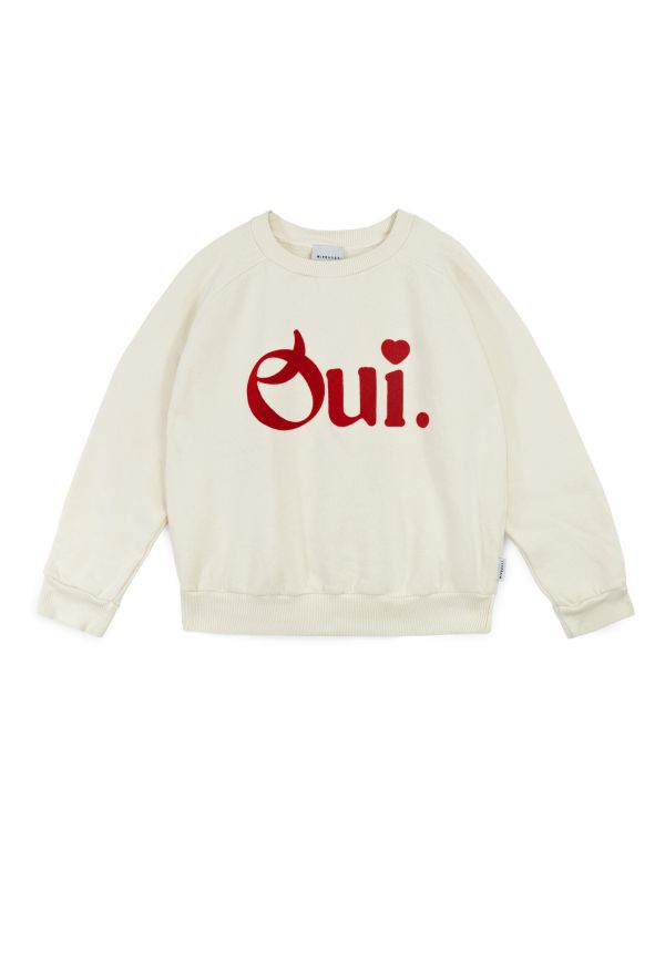 MIPOUNET Oui Felpa Sweater Oui 內刷毛大學Tee MIPOUNET,童裝,短裙,燈芯絨,歐美童裝,選品
