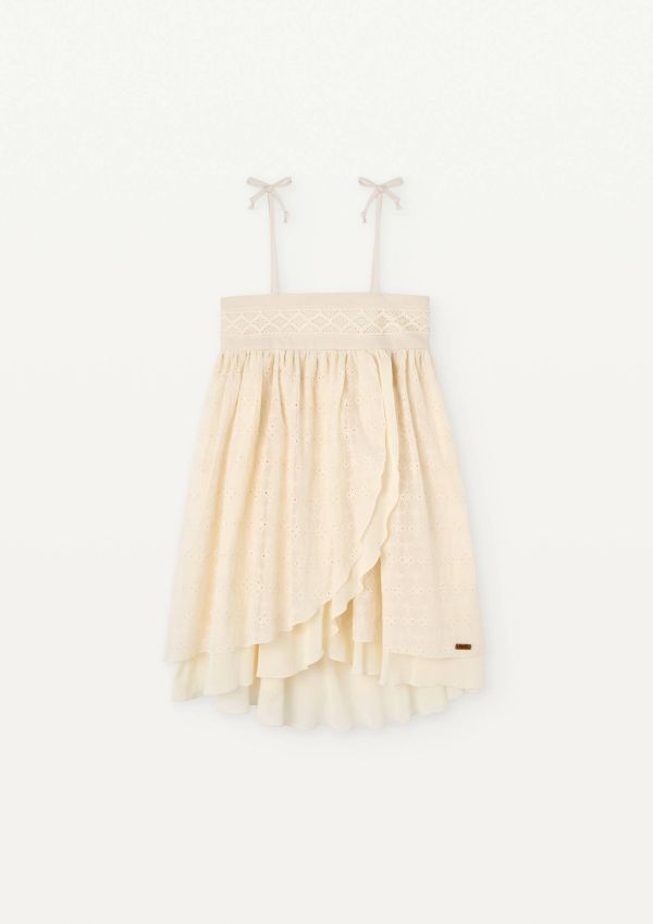 Popelin Double Layer Dress 細肩洋裝 - Off-white 