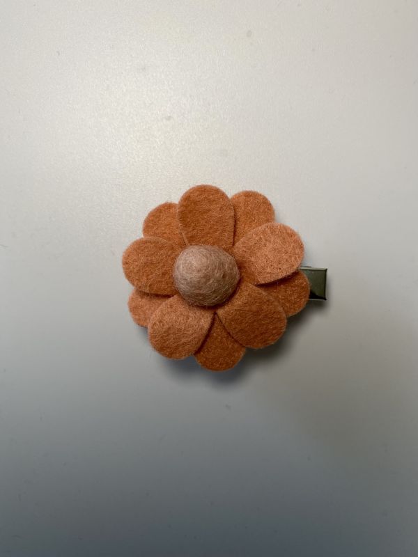 Felt Me Knot Neutral Daisies 雛菊髮夾 - Pink Grapefruit 