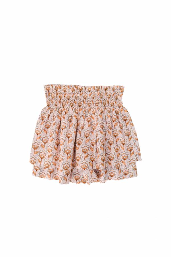 Kokori Kids Ada Shorts 褲裙 - Pink Cotton Flowers 