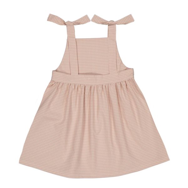 Petite Lucette Marcelle Dress 洋裝 - Peach Gingham 