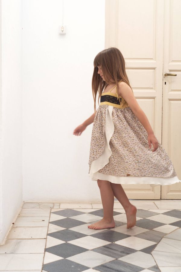 Popelin Double Layer Dress 細肩洋裝 - Cashmere 