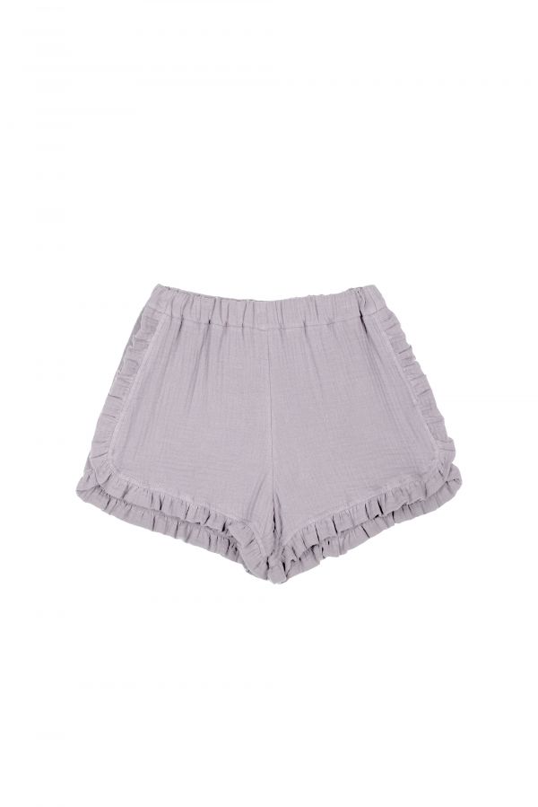 MIPOUNET Elise Muslin Ruffle Pant 棉紗短褲 - Mauve 