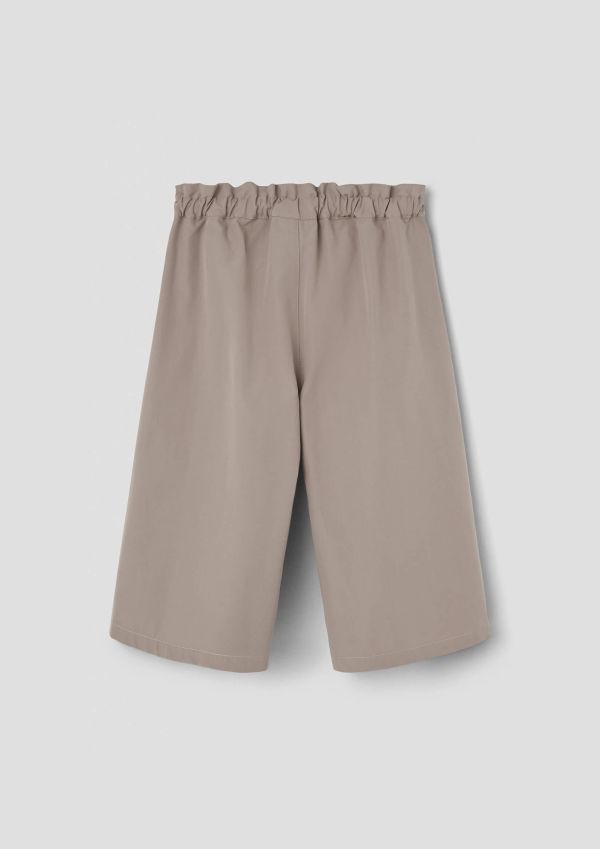 Popelin Taupe Long Bermuda Shorts 百慕達寬褲 