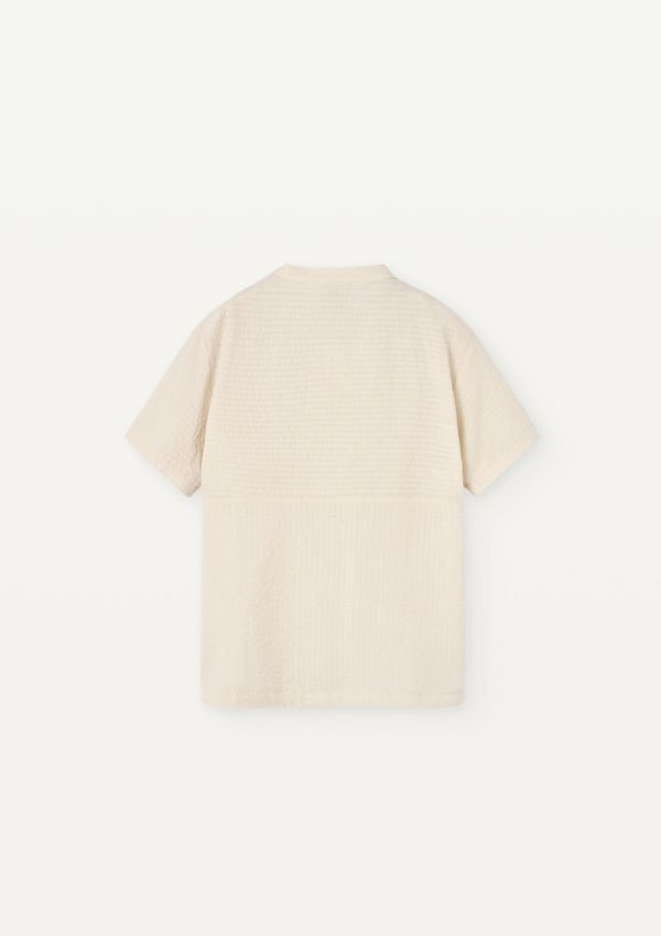 Popelin Mandarin Collar Shirt 立領襯衫 - Off-white 