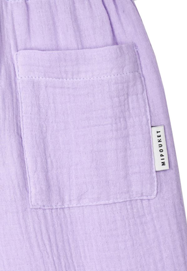 MIPOUNET Elise Muslin Ruffle Pant 棉紗長褲 - Lilac 