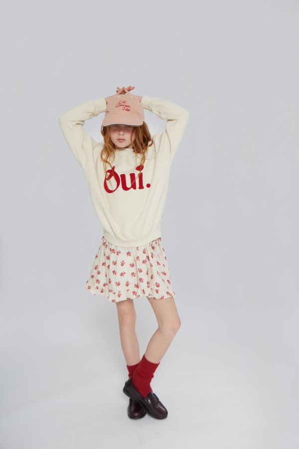 MIPOUNET Oui Felpa Sweater Oui 內刷毛大學Tee MIPOUNET,童裝,短裙,燈芯絨,歐美童裝,選品