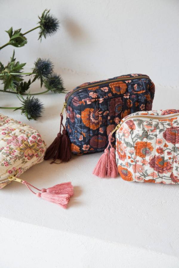 Louise Misha Marya Pouch 收納袋 - Bohemian Flowers Cream LouiseMisha,法國童裝,法國品牌,有機棉,童裝