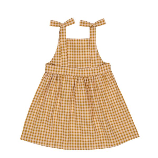 Petite Lucette Marcelle Dress 洋裝 - Caramel Gingham 