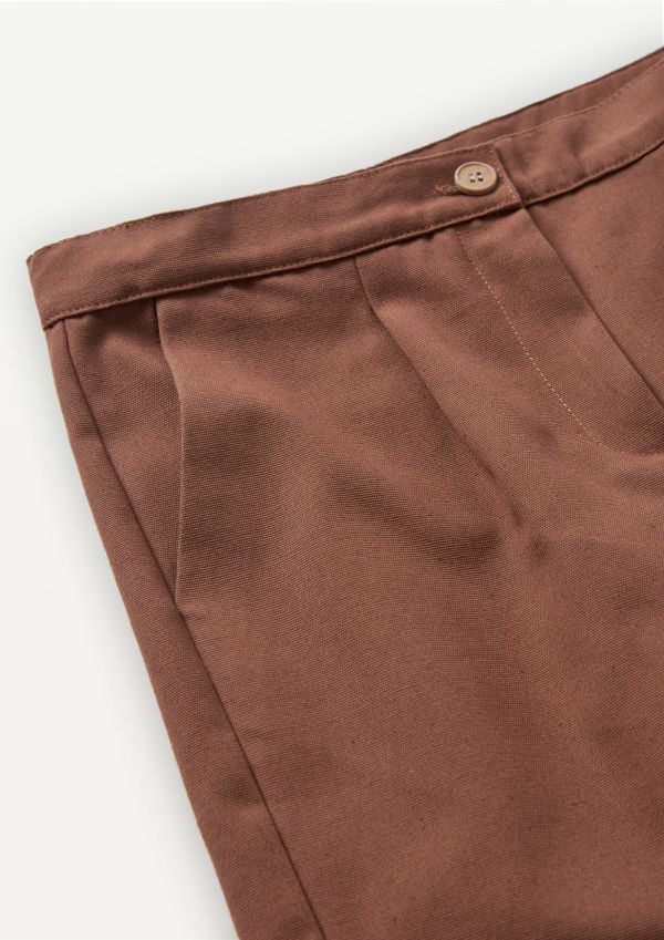 Popelin Chino Style Shorts 經典卡其短褲 - Terracotta 