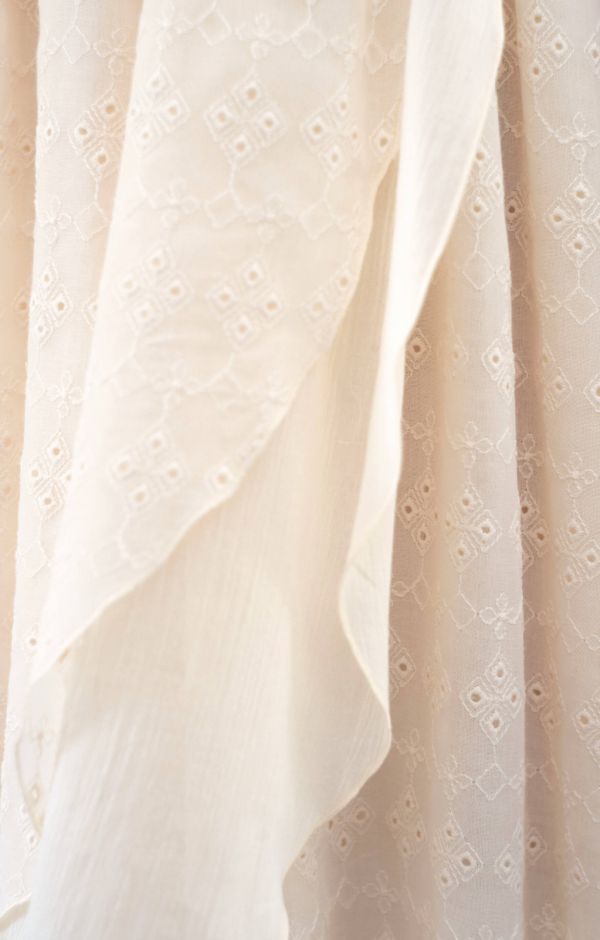 Popelin Double Layer Dress 細肩洋裝 - Off-white 