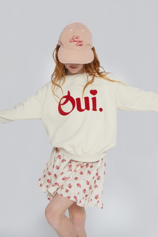 MIPOUNET Oui Felpa Sweater Oui 內刷毛大學Tee MIPOUNET,童裝,短裙,燈芯絨,歐美童裝,選品