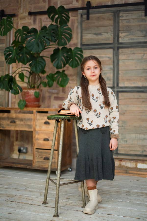 Kokori Kids Rose Jumper 毛衣 - Ivory 