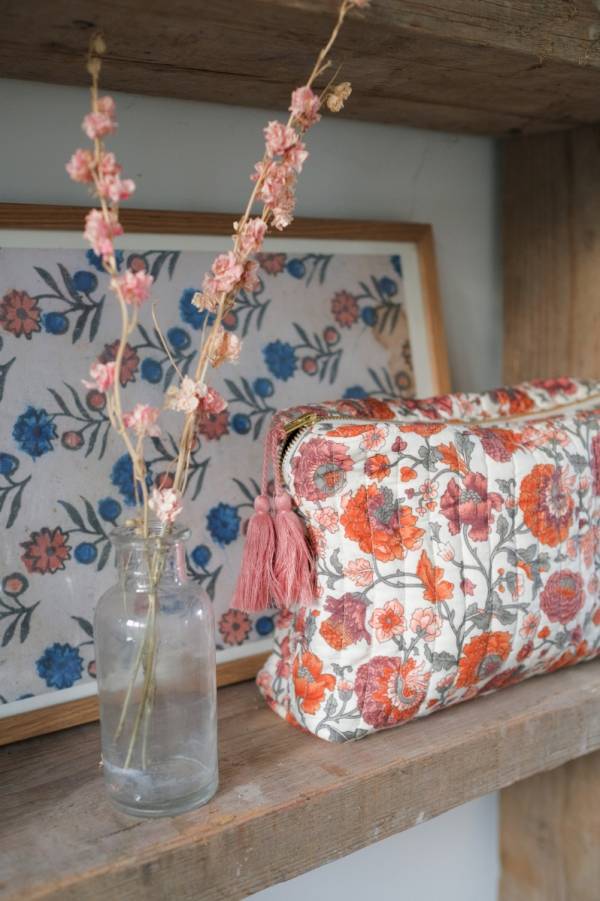 Louise Misha Marya Pouch 收納袋 - Bohemian Flowers Cream LouiseMisha,法國童裝,法國品牌,有機棉,童裝