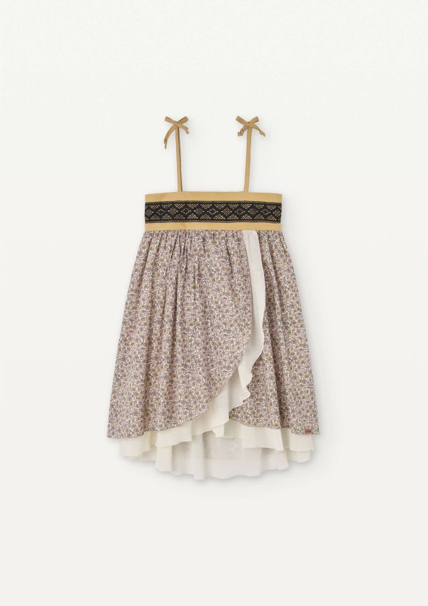 Popelin Double Layer Dress 細肩洋裝 - Cashmere 