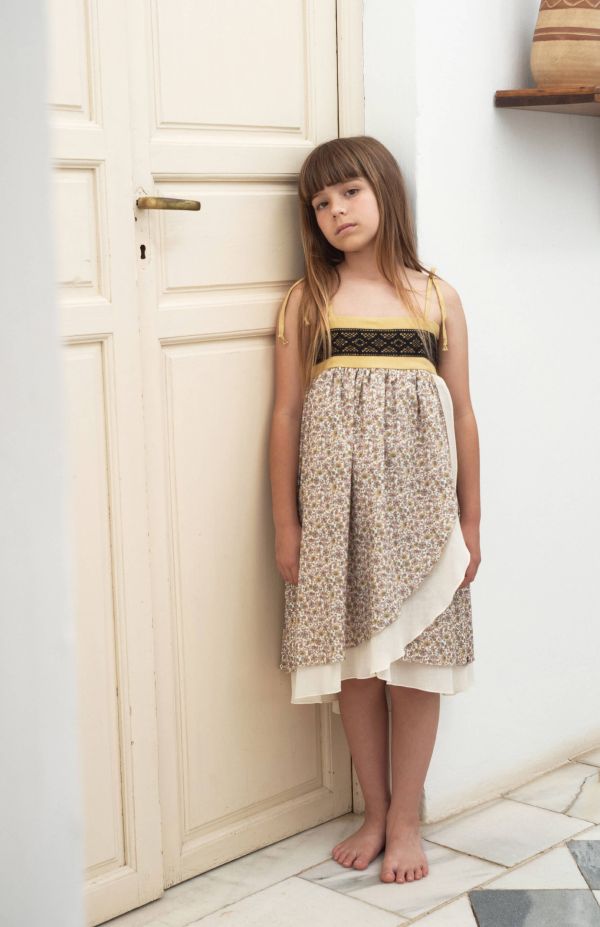 Popelin Double Layer Dress 細肩洋裝 - Cashmere 