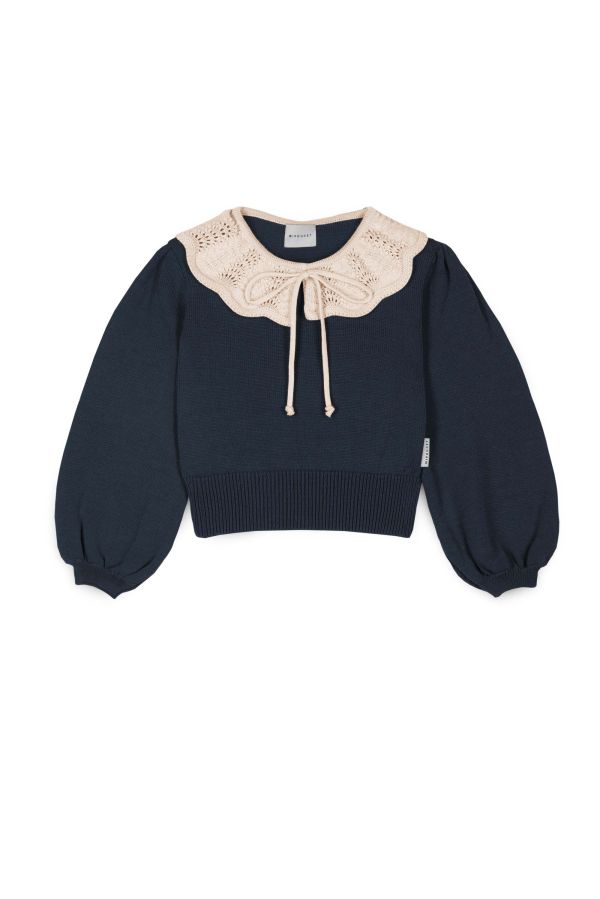 MIPOUNET Gala Collared Sweater 針織毛衣 - Blue 