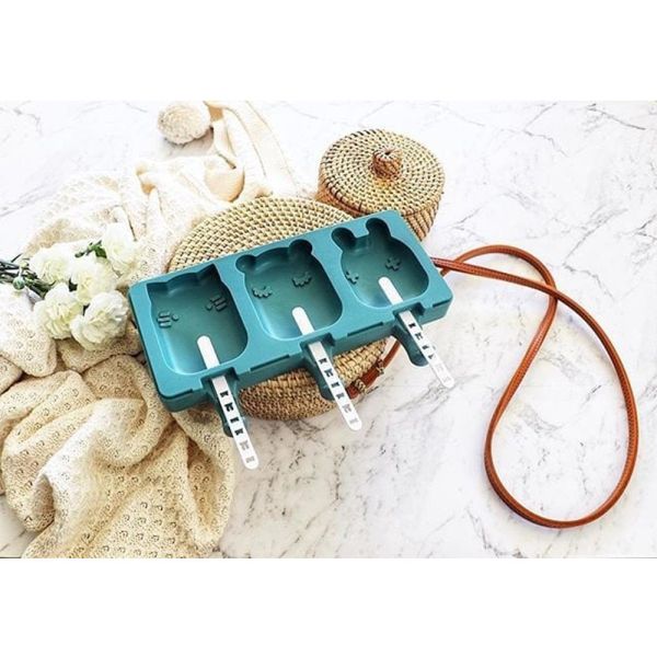 We Might Be Tiny 矽膠動物冰棒盒 - 孔雀綠 冰棒盒,矽膠餐具,進口母嬰用品,寶寶餐具,澳洲餐具