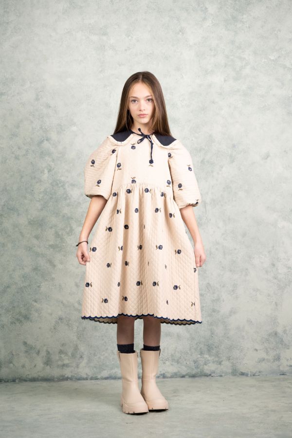 Kokori Kids Vivian Dress - Navy Roses 