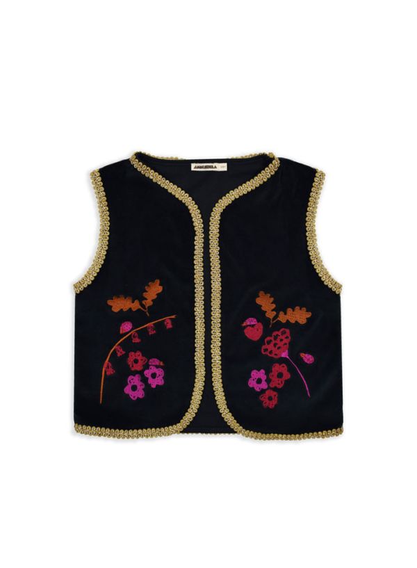 Ammehoela Emmy Waistcoat 滾邊刺繡背心 